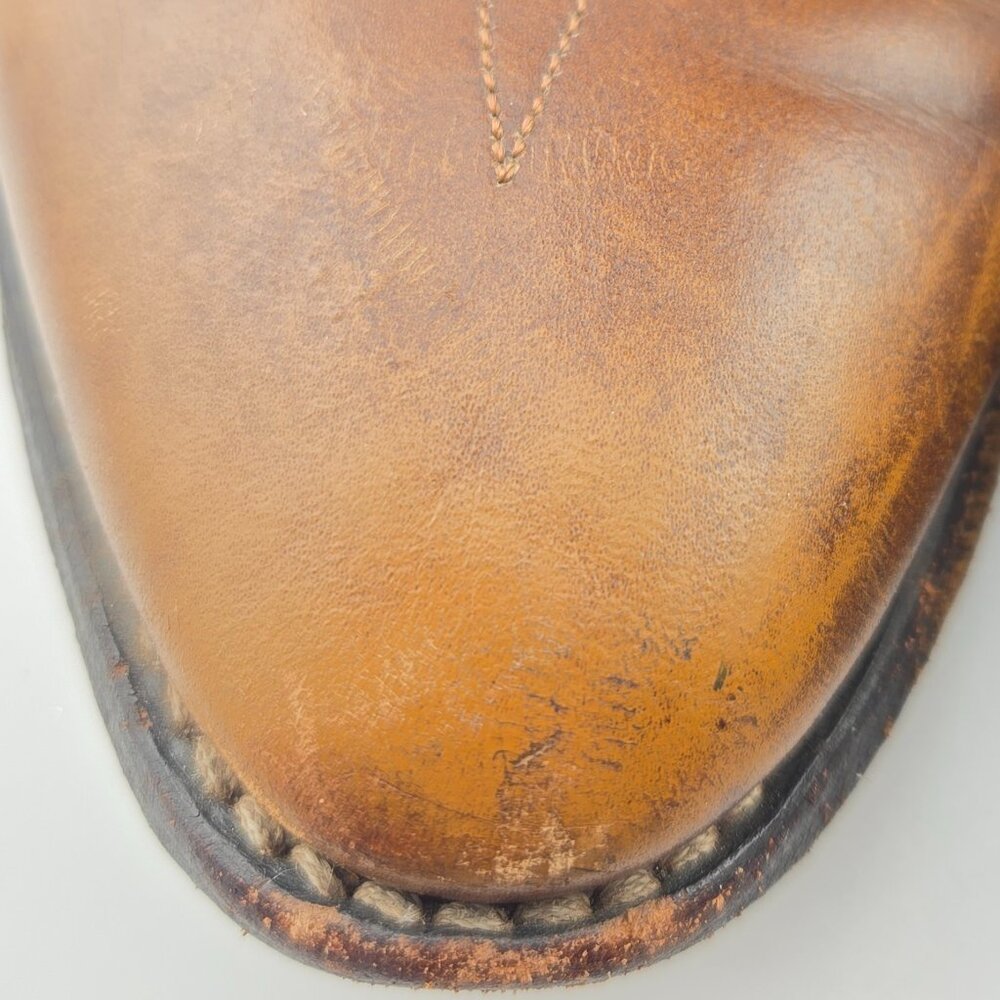 Tony Lama VM2810 Brown Leather Western Cowboy Boots Men’s 9.5 - Picture 7 of 15